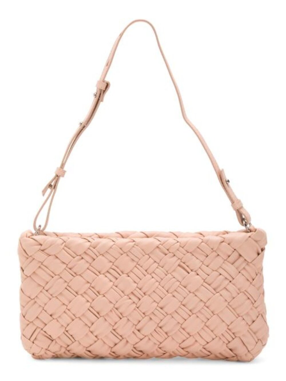 WALTER BAKER Leather Whitley Hand Woven Clutch With Shoulder Strap